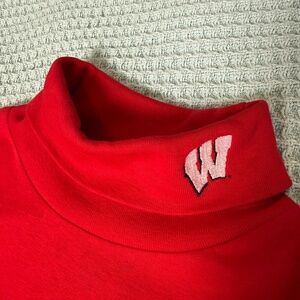 Vintage Cross Creek University of Wisconsin Turtleneck XXL Red Shirt Badgers